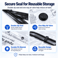 thumbnail image 5 of Fixdono Vacuum Storage Bags for Travel with a Cordless Rechargeable Pump, Space-Saving 30-Bag Set for Clothing Storage in Luggage and Closets, 5 of 8