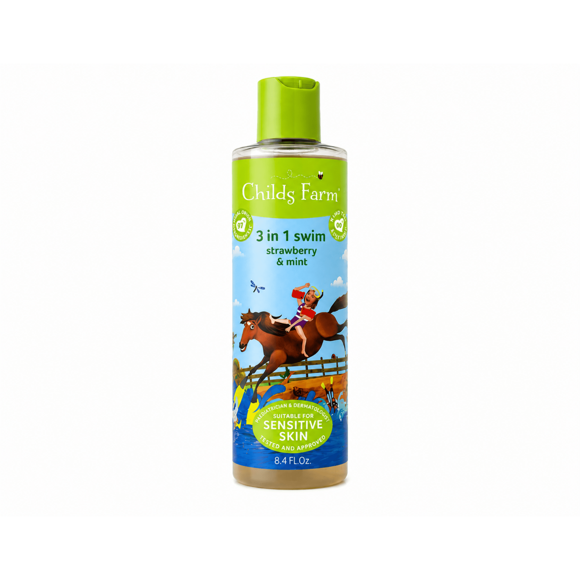 Childs Farm 3 in 1 Swim Strawberry & Mint, 8.4 fl oz