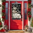 thumbnail image 3 of SM-XLHN Let It Snow Snowflake Snowman Christmas House Flag 28x40 Inch Double Sided, Black Winter Holiday Yard Outdoor Decorative Flag, 3 of 6