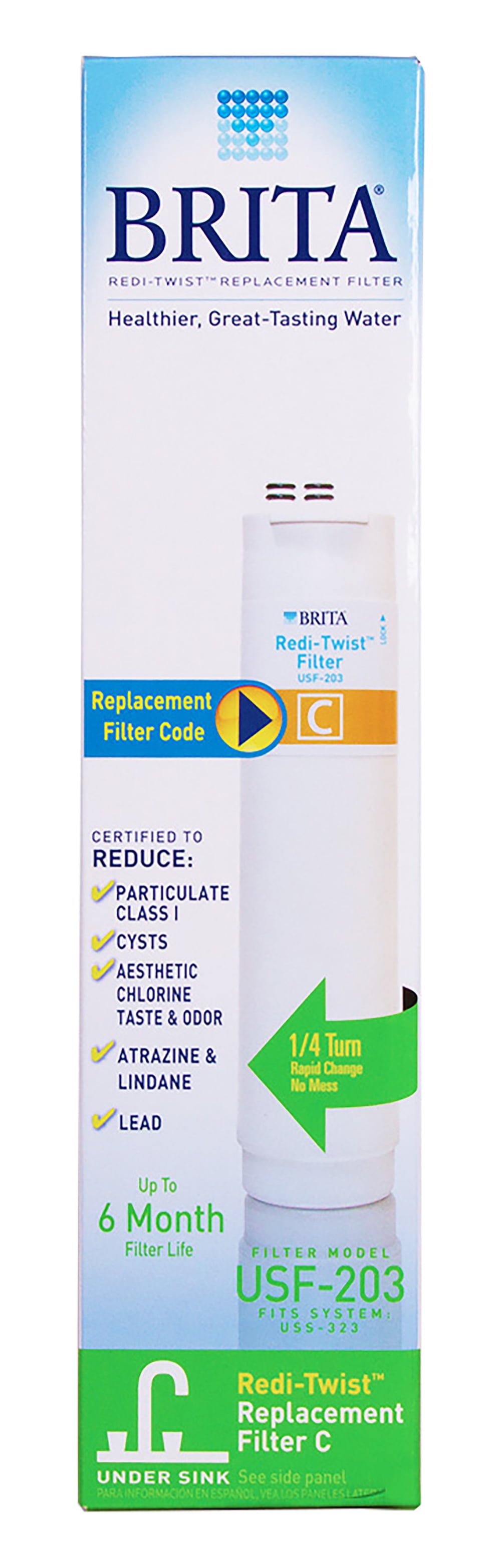 Brita BRITA Redi-twist Under Sink Replacement FilterBrita Drinking Water Filter A 