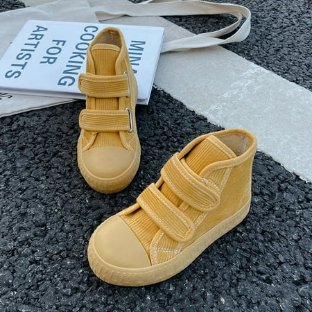 

Girls Soft-soled Anti-slip High-top Corduroy Sneakers Shoes