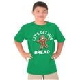 thumbnail image 5 of Xmas Let's Get this Bread Gingerbread Crewneck T Shirts Boy Girl Teen Brisco Brands L, 5 of 6