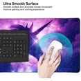 thumbnail image 5 of Gaming Large Mouse Pad for Desk 35.4\u201c x 15.7 ", Big Size Purple Unicorn Nebula Mouse Pads, Long Non-Slip Rubber Base Computer Mousepad for Full Desk Mat, 5 of 6