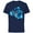 Navy, variant on Lilo & Stitch Tropical Breakout - Short Sleeve Cotton T-Shirt for Adults - Customized-Royal Heather