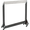 SimpleHouseware Commercial Z Base Garment Rack, Black