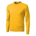 thumbnail image 5 of Mens Long Sleeve PosiCharge Competitor Polyester Tee Shirt Gold S, 5 of 8