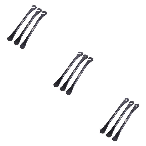 Advancent 3 Pieces Bicycle Tire Lever Plastic Road Tool Bike Maintenance Bike Bar Pry Opener Cycling Tools Spoon Silver Mountain Curved Type1 NO1