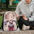 thumbnail image 6 of My Hero Academia Himiko Toga Cute School Bag Laptop Backpack Casual Shoulders Daypack Bookbag Student Satchel Adjustable Knapsack Rucksack 17 Inch, 6 of 8