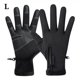 thumbnail image 1 of Qarigey Guantes de esquí a prueba de frío, guantes impermeables de invierno, guantes cálidos de pelusa para ciclismo para pantalla táctil, clima guantes y mitones negro L, 1 of 1
