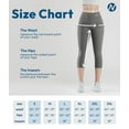thumbnail image 6 of Nirlon 3/4 Capri Leggings For Women - High Waisted Leggings With Pockets, 6 of 6