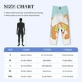 thumbnail image 4 of Picia Corgi With Towel Ans Slice Cucumber Mens Soft Woven Cotton Elastic Waistband Sleep Pajama Pant Lounge Sleep Pant With Pockets And Drawstring-XX-Large, 4 of 9