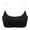 Black, variant on Women's Transparent Shoulder Strap Backless Underwire Bra ,(Small,Black)