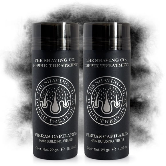KIT X 2 FIBRAS CAPILARES THE SHAVING CO. TOPPIK TREATMENT NEGRO GRANDE