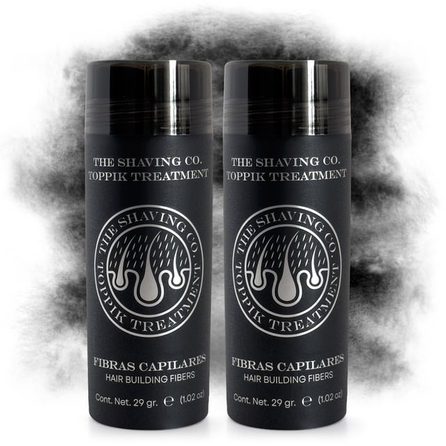 KIT X 2 FIBRAS CAPILARES THE SHAVING CO. TOPPIK TREATMENT NEGRO GRANDE