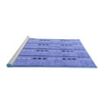 thumbnail image 2 of Ahgly Company Machine Washable Indoor Rectangle Abstract Blue Modern Area Rugs, 5' x 7', 2 of 4