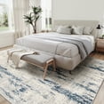 thumbnail image 5 of BERTHMEER 3'x5' Washable Area Rugs for Kitchen Bedroom Office Entryway Doorway Non-slip Rugs,Blue&Beige, 5 of 5