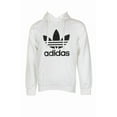 thumbnail image 4 of Adidas Men's Trefoil Logo Graphic Pouch Pocket Pullover Hoodie Navy S, 4 of 30