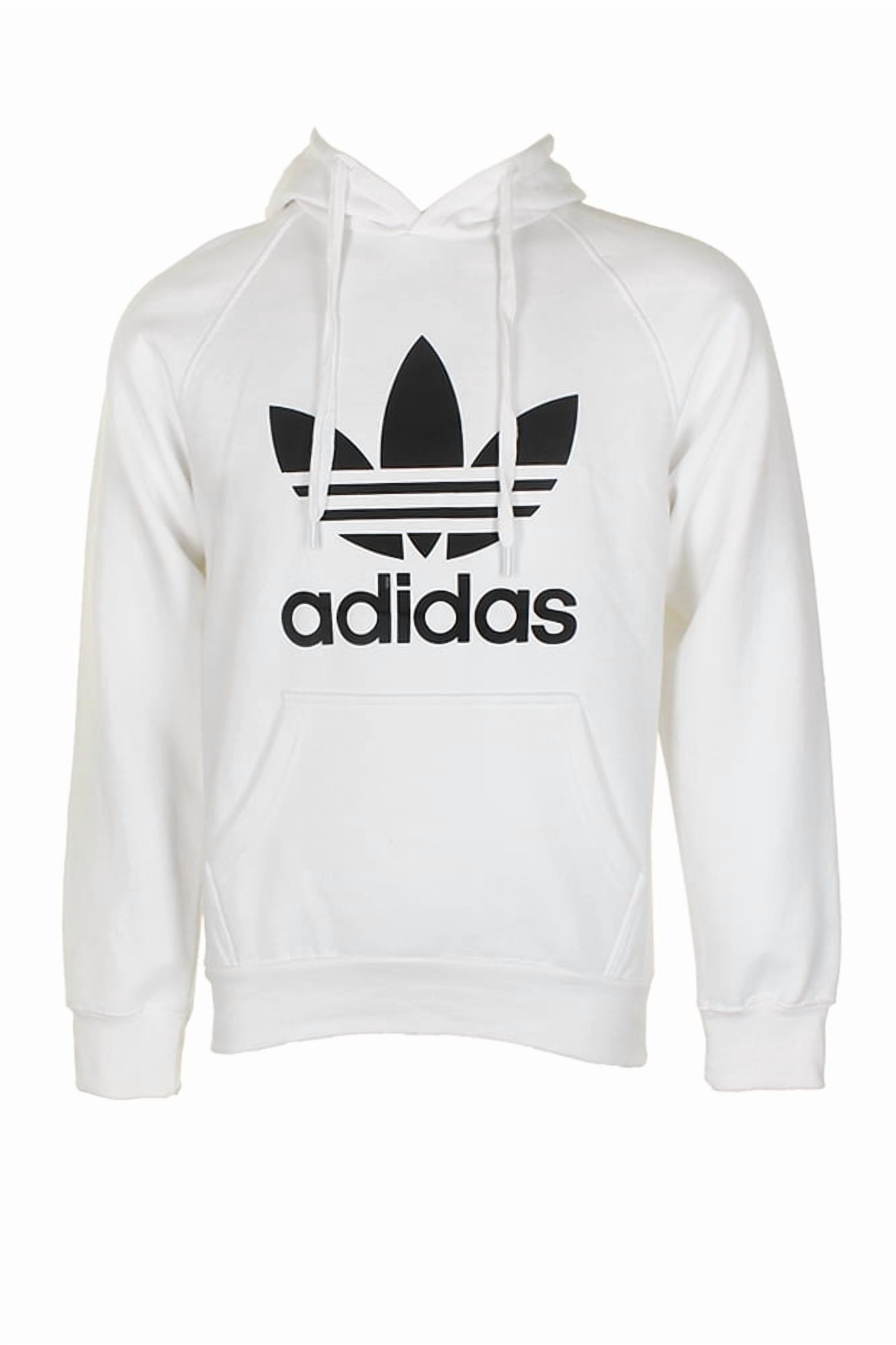 Adidas Men's Trefoil Logo Graphic Pullover Hoodie Black photo 5