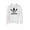 White, variant on Men's Active Wear Trefoil Graphic Pullover Hoodie Grey Black Logo S