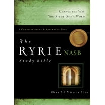 New American Standard 1995 Edition: The Ryrie NAS Study Bible Genuine Leather Black Red Letter Indexed (Hardcover)