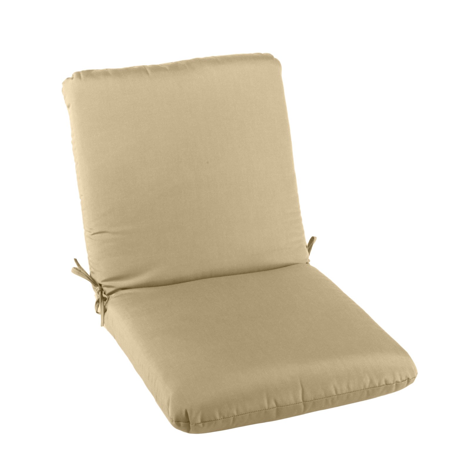 Casual Cushion Sunbrella Solid Hinged Seat & Back 44 x 22 in. Outdoor