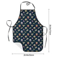 thumbnail image 4 of Zufioo Fastfood for Lock Hem Apron with Pockets, Stain and Oil Proof Tie-down Apron for Cooking Barbecue Restaurant, Unisex-One Size, 4 of 9