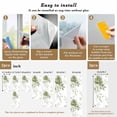 thumbnail image 6 of Sage Green Flower Window Privacy Film, Watercolor Gradient Retro Floral Static Cling UV Sun Blocking Heat Control Window Tint Day and Night, Non-Adhesive One Way Windows Privacy Cover 17.7''x78.7'', 6 of 7