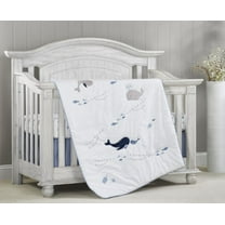 Oxford Baby Whale Of A Time (3 Pc Crib Nursery Bedding Set)