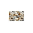 thumbnail image 1 of TIELUTT Corridor Stone Patterned Carpet 3D Pebble Pattern Entrance Carpet Washable Knitted Blanket with Tassels Bed Throws Classroom Small Rug Dining Room Rugs for under Table 6x9 Knit Blanket Throw, 1 of 6