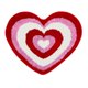 thumbnail image 1 of Clearance! Heart Shaped Mat Valentine'S Day Floor Mat Heart Shaped Bathroom Mat Velvet Front Door Entrance Decorative Mat For Valentine Decoration, 1 of 3