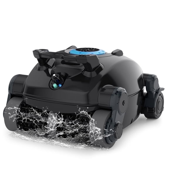 RoboKleen Robotic Pool Vacuum Cleaner RK-X1 Cordless Wall Climbing for Inground and Above Ground Pools, 2700 Gph Suction, 8L Capacity,Blue