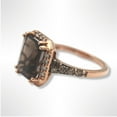 thumbnail image 4 of Dreamofdazzles Jewels 2.00 Ctw Emerald Cut Brown And White Diamond Wedding Anniversary Band Ring 14K Rose Gold Plated 925 Sterling Silver 925 Sterling Silver -8.5, 4 of 4