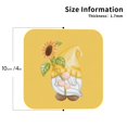 thumbnail image 3 of Balery 6 Pcs Sunflower Gnomes5leather Coasters Set, Drink Table Cup Coasters For Living Room Kitchen Coffee Decor, 3 of 9