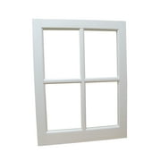 Shed Windows and More Barn Sash Window PVC 22 x 29 Traditional Style 4 Lite