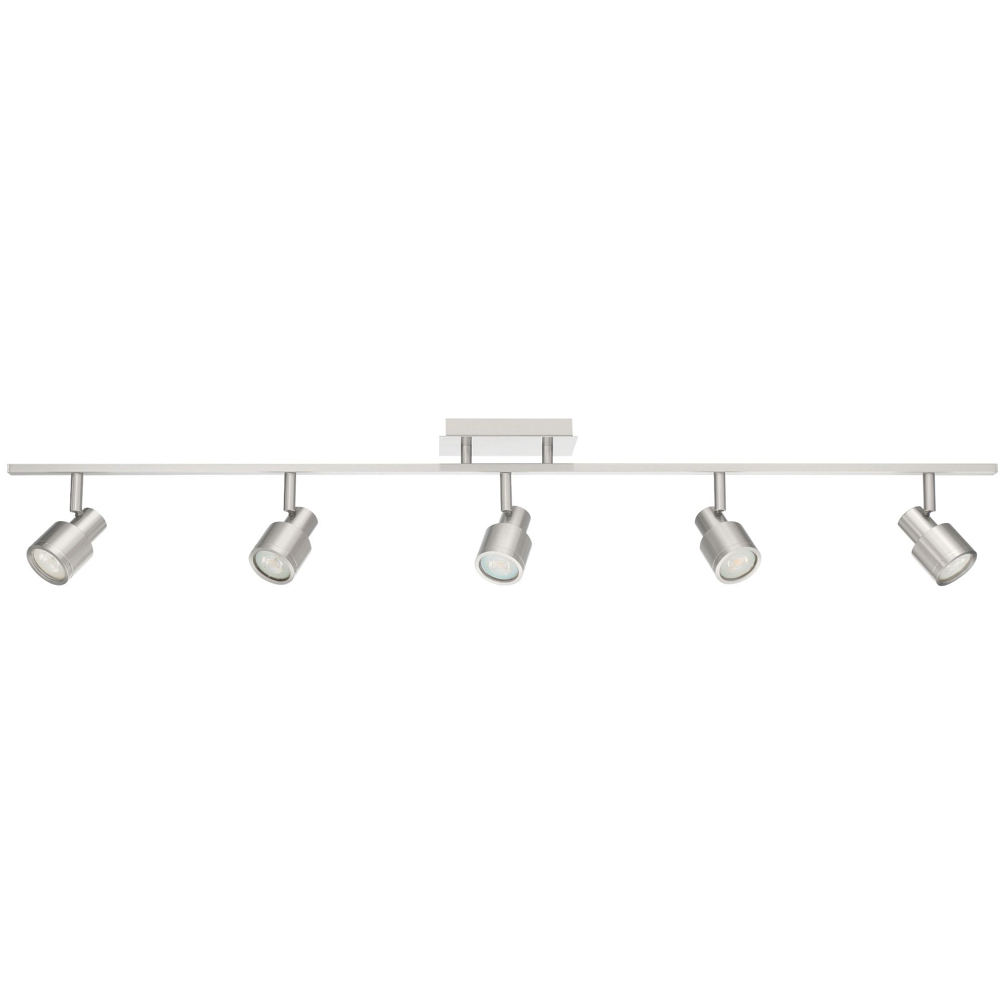 Access Lighting 5 Light Adjustable LED Track in Brushed Steel Color