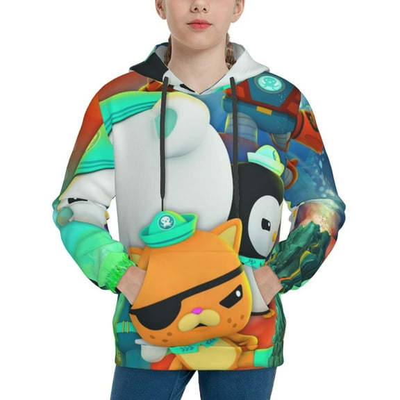 The Octonauts Youth Active Sweatshirt Printing Casual Pullover Hoodies Winter Fall Clothes Outerwear Small
