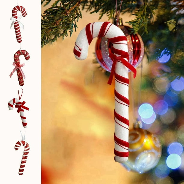 Árbol de Navidad Decorativo de Caramelo Acrílico Plano Colgante