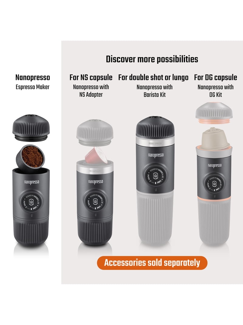 Wacaco Nanopresso Portable Espresso Maker, Extra Small Travel
