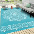 thumbnail image 1 of Outdoor Rug x Reversible Outdoor Plastic Straw Rug Large Outdoor Patio Rug RV Mat Outside Indoor Outdoor Rugs for Patio RV Balcony Deck Picnic Backyard Porch Grey, 1 of 7