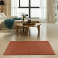 thumbnail image 2 of Furnish My Place Modern Plush Solid Rust Color Rug - Pets and Kids Friendly Rug, Indoor/Outdoor Mat, Area Rugs Great for Kids, Pets, Event, Wedding, Living Room, Made in USA, 3' Round - Set of 3, 2 of 12