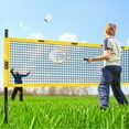 thumbnail image 3 of GSE Games & Sports Expert Professional Portable Badminton Volleyball Net Combo Set. Including Volleyball/Badminton Net,PU Volleyball,Badminton Racket, Bag for Tournament,School and Social Competition, 3 of 9