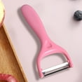 thumbnail image 4 of Fasiaou Stainless Steel Peeler Fruit Peeler Scraper Potato Peeler Kitchen Multifunctional Household Melon and Fruit Grater, Kitchen Organization Essentials, Kitchen Gadgets, Kitchen Utensils(Pink), 4 of 6