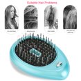 thumbnail image 4 of Cepillo de masaje iónico eléctrico portátil para el cuidado del cuero cabelludo, peine de masaje con vibración, cepillo para el pelo, verde, 4 of 12