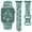 Green/Starlight, variant on TOYOUTHS Christmas Engraved Silicone Band Compatible with Apple Watch Band for Women38/40/41/42/44/45/46/49mm, Holiday Soft Silicone Sport Strap for iWatch Ultra SE Series 10 9 8 7 6 5 4 3