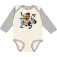 thumbnail image 3 of Inktastic Buchanan Tartan Lion Boys or Girls Long Sleeve Baby Bodysuit, 3 of 5