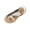 Gold, variant on Women's Classic Flat Sandals Summer Wrap Ankle Strap Beach Flats with Orthopedic Toe Ring Open Toes Boho Slides Shoes Silver