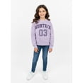 thumbnail image 2 of K Pop Demon Hunters Huntrix Girls Graphic Fleece Crewneck Sweatshirt, Sizes 4-16, 2 of 9