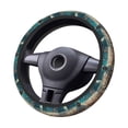 thumbnail image 6 of Lsque Astronaut Flower Field Ultra Soft Car Steering Wheel Cover for Women, Standard 15 inch Size for Truck Van SUV Auto, 6 of 8