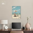 thumbnail image 3 of Clear Skies Beach II Canvas Glam Coastal Wall Art by Art Remedy, Silver Frame, 16" x 24", 3 of 7