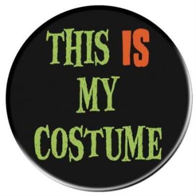This Is My Costume Halloween Button, 5PK